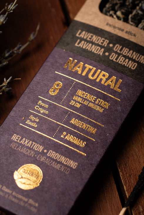 Sahumerio Natural Doble Lavanda y Olíbano